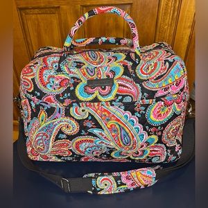 Vera Bradley Weekender Travel Bag Rare Retired Print Parisian Paisley NWT